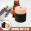 Flacone in vetro rotondo nero con diffusore a bastoncini da 100 ml 2