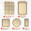 Nonstick Baking Pans Set 5-Piece Gold 2