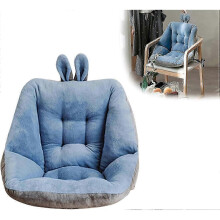 (40x40cm) Comfort Semi-Enclosed One Seat Cushion for Office Backrest Chair Plush Desk Seat Chair Cushions