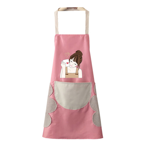 Ludlz Women's Kitchen Apron with Adjustable Neck Strap 1