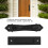 Black Aluminum Sliding Barn Door Handle Double-Sided 1 Piece 4