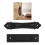 Black Aluminum Sliding Barn Door Handle Double-Sided 1 Piece 7