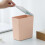 QTBIUQ plastic rectangular trash can with lid pink 5