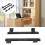 Steel Keyboard Slide Rail Bracket Set Black 2-Piece 6