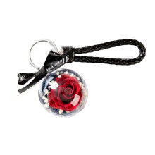 Regalo perfecto para ella, belleza eterna en una cúpula de cristal, diseño creativo de corazón, rosa real preservada, símbolo de amor