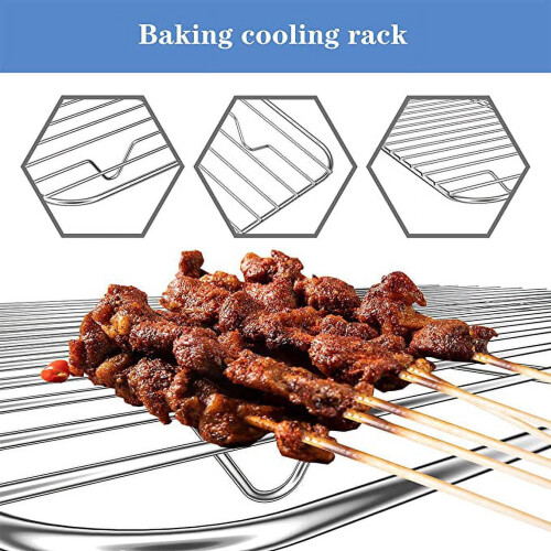Tutuviw baking sheet with wire rack set 9.2 x 6.8 inches 2