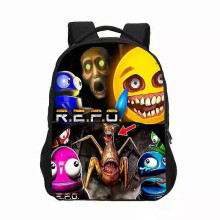 (6) 15inch R E. P.O Repo Backpack For Students Horror Game Schoolbag Primary And Secondary School Bookbags
