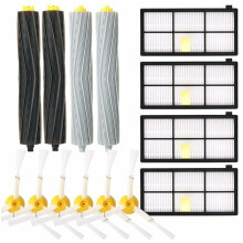 Accessoires pour aspirateurs iRobot Roomba, pièces de rechange avec filtre HEPA haute efficacité et extracteur de débris anti-enchevêtrement pour