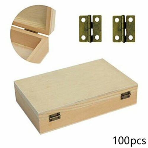 Small Box Hinges for Jewelry Boxes Retro Butt Style 100 pcs 2