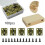 Small Box Hinges for Jewelry Boxes Retro Butt Style 100 pcs 6