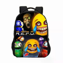 (2) 15inch R E. P.O Repo Backpack For Students Horror Game Schoolbag Primary And Secondary School Bookbags