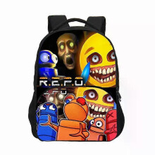 (4) 15inch R E. P.O Repo Backpack For Students Horror Game Schoolbag Primary And Secondary School Bookbags
