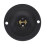 Front Door Round Iron Doorbell Button Black Wired LED 3