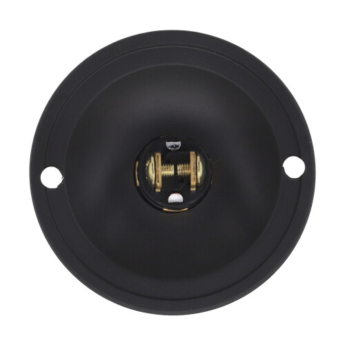 Front Door Round Iron Doorbell Button Black Wired LED 2