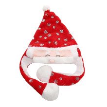 (C) Christmas Gifts Santa Pinching Moving Ears Hat Elk Headgear Headdress Decorations