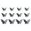 Butterfly Wall Sticker 3D Hollow Pearl 1 Roll 2