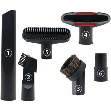 Accessoires de nettoyage compacts pour aspirateur Hoover Xoiture, comprenant un suceur plat et une longue ventouse plate, idéaux pour les claviers
