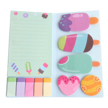 Ensemble de 440 feuilles de notes adhésives sur le thème des glaces, notes autocollantes originales, onglets et marque-pages, autocollants pour