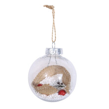 Boules de Noël incassables à remplir soi-même, décorations polyvalentes avec corde en chanvre pour suspendre au sapin, durables et résistantes.