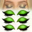 (Green) Eyelash Stickers Adjustable Quick Eye Makeup Eyeshadow Eyelash Combination Reusable False Eyelashes For Beginner 1