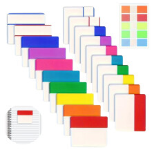 Onglets adhésifs de haute qualité, repositionnables et inscriptibles, 12 couleurs vives, parfaits pour l'organisation et le marquage, 480 pièces