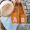 English letter cloth stickers pink polyester 26 pcs 2