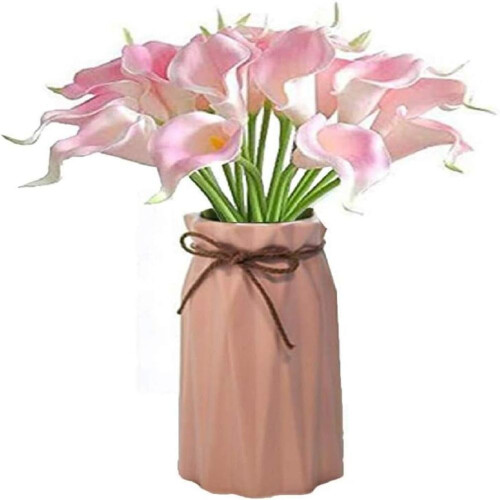 Τεχνητό κρίνο Calla Real Touch για γάμο, χειροποίητη διακόσμηση σπιτιού, Latex10Stems υψηλής