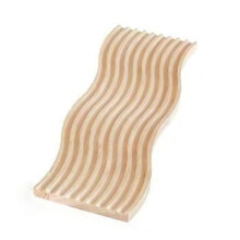 Plateau en bois de hêtre naturel, plateau de service en bois pour votre table à manger, plateau décoratif ondulé au charme esthétique, plateau