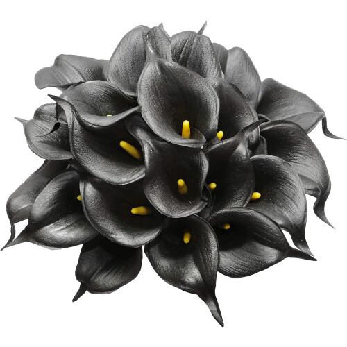 Τεχνητά λουλούδια Calla Lily, ρεαλιστική εμφάνιση και αίσθηση, μακράς διαρκείας, 20