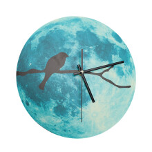 Horloge décorative phosphorescente, fonctionnement silencieux (sans tic-tac) pour un sommeil paisible, installation facile grâce à sa conception