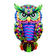 Pièce décorative extérieure remarquable avec sculptures murales artisanales en fer antirouille, adorables hiboux, décoration de jardin pour la