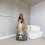 (Off-white, L) Robe de vacances à rayures color block GY26055 4