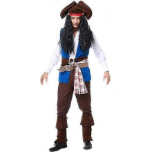 (L, Man) Carnival Halloween Couple Caribbean Pirates Costume Captain Warrior Huntress Clubwear Play Suit Cosplay Fancy Party Dress