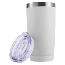 Pahare elegante din oțel inoxidabil, design izolat în vid pentru băuturi reci și calde, finisaj vopsit în câmp electrostatic, compatibile cu