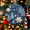 Blue Snowman Ornament Christmas Tree Decor 3 inch 3