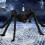 Halloween spider web decoration with large spider 12 ft 2