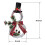 Christmas lighted snowman wreath with hat and bow 6