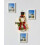 Christmas lighted snowman wreath with hat and bow 3