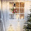 Christmas lighted snowman wreath with hat and bow 5