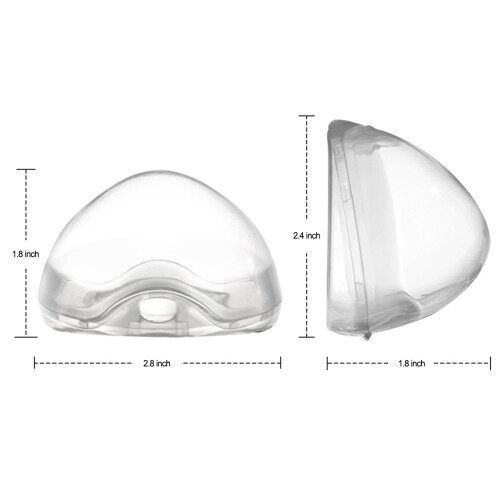 Clear pacifier holder case 4-pack for newborns 1