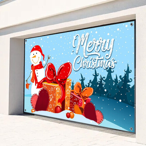 Christmas garage decoration cloth banner tapestry 2