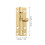 Deadbolt Lock Brass Door Bolt 2 pcs 5