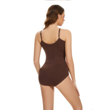 (Black, S) Seamless Women's Bodysuit with Tummy Control, Butt-Lift & Triangle Back Shaping Lingerie