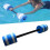 WOVTE aquatic dumbbells foam hand bars blue 3