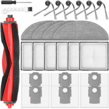 Accessories Kit for Q10 S5+ Robot Vacuum,Main Brush, Dust Bags Side Brushes, Mop Pads, HEPA Filters