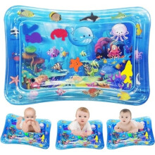 Tapis d'éveil aquatique, jouet d'éveil sensoriel pour bébé de 3 à 24 mois, 66 x 51 cm, tapis d'éveil interactif et doux.