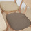Linen Dining Chair Cushion U-Shape 1 Piece 5