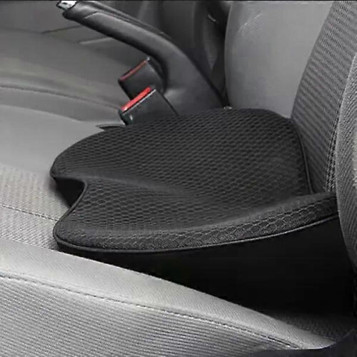 (Black) 2 in 1 Multifunctional Car Seat Cushion Universal Memory Lumbar Pillow Support