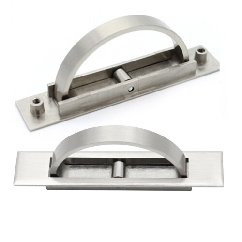 Tatami cabinet handle hidden grip pull silver 2