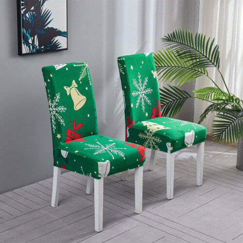 Christmas tree ornaments elastic chair cover washable 1